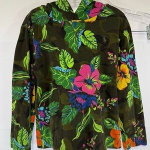 Ralph Lauren Black Floral Polo Shirt